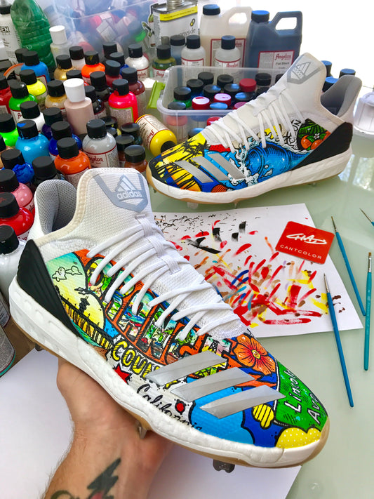 Jake Faria Custom MLB Cleats - Adidas Baseball shoes