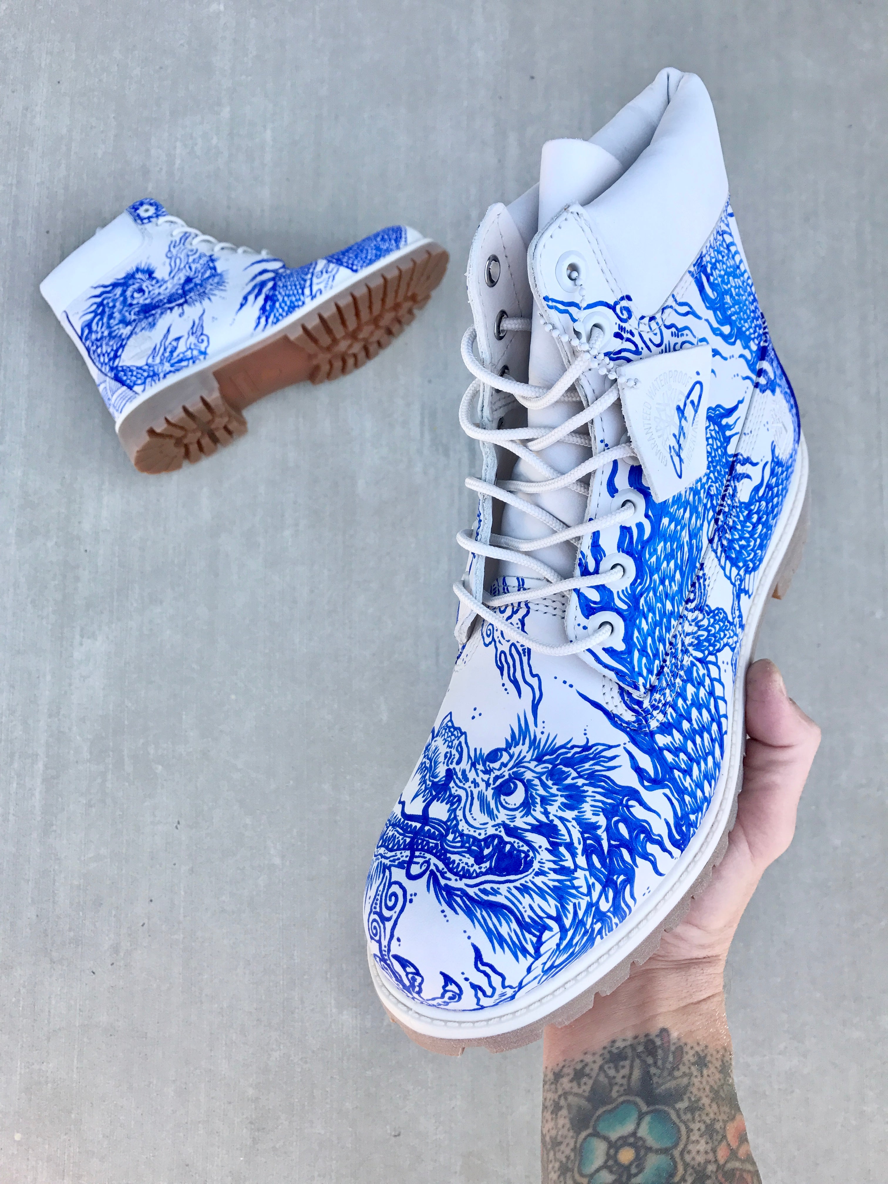 Porcelain Plates Timbs Timberland Boots – chadcantcolor