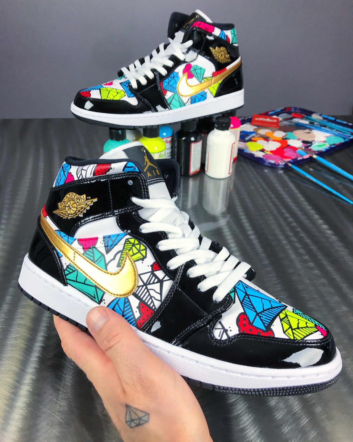 Shine Bright - Nike Jordan Retro 1 shoes