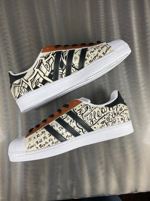 Damian Lillard "Dolla"- Adidas Superstar shoes