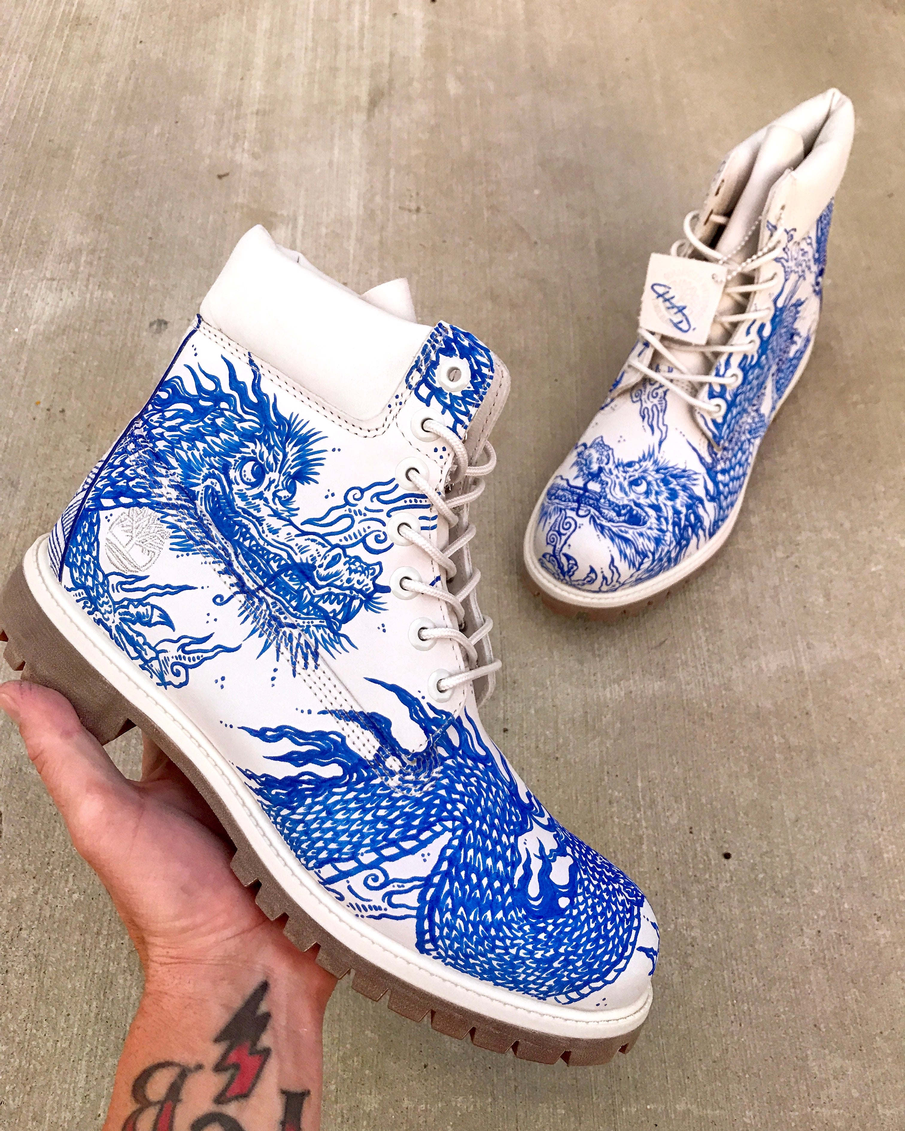 Porcelain Plates Timbs Timberland Boots – chadcantcolor