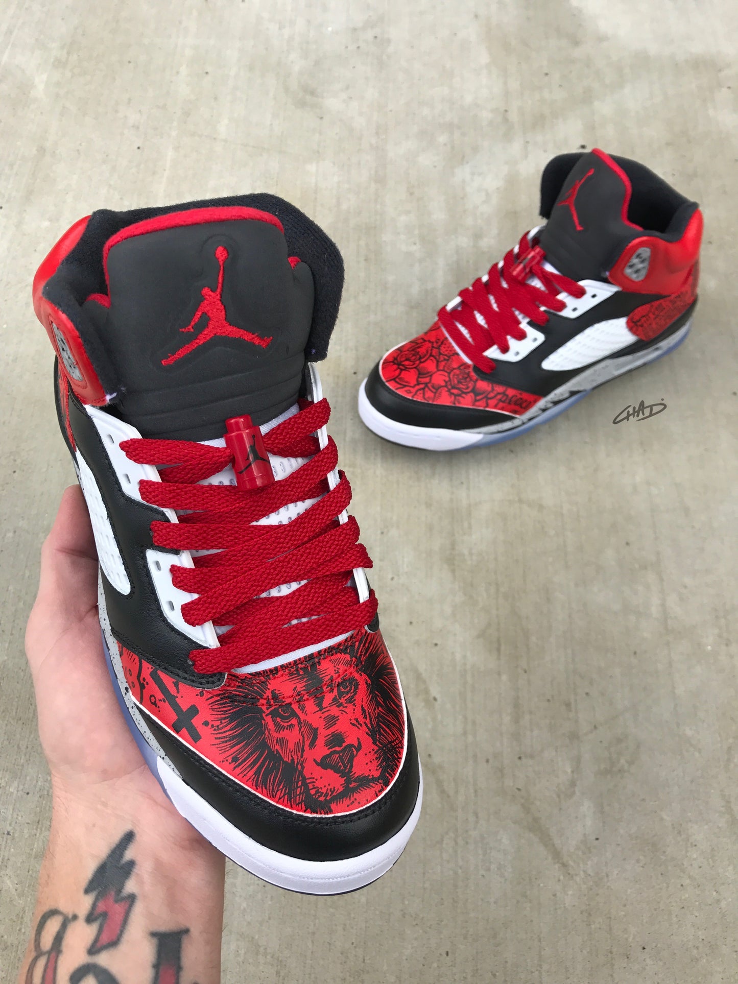 Demi Lovato Tattoo - Nike Jordan retro shoes