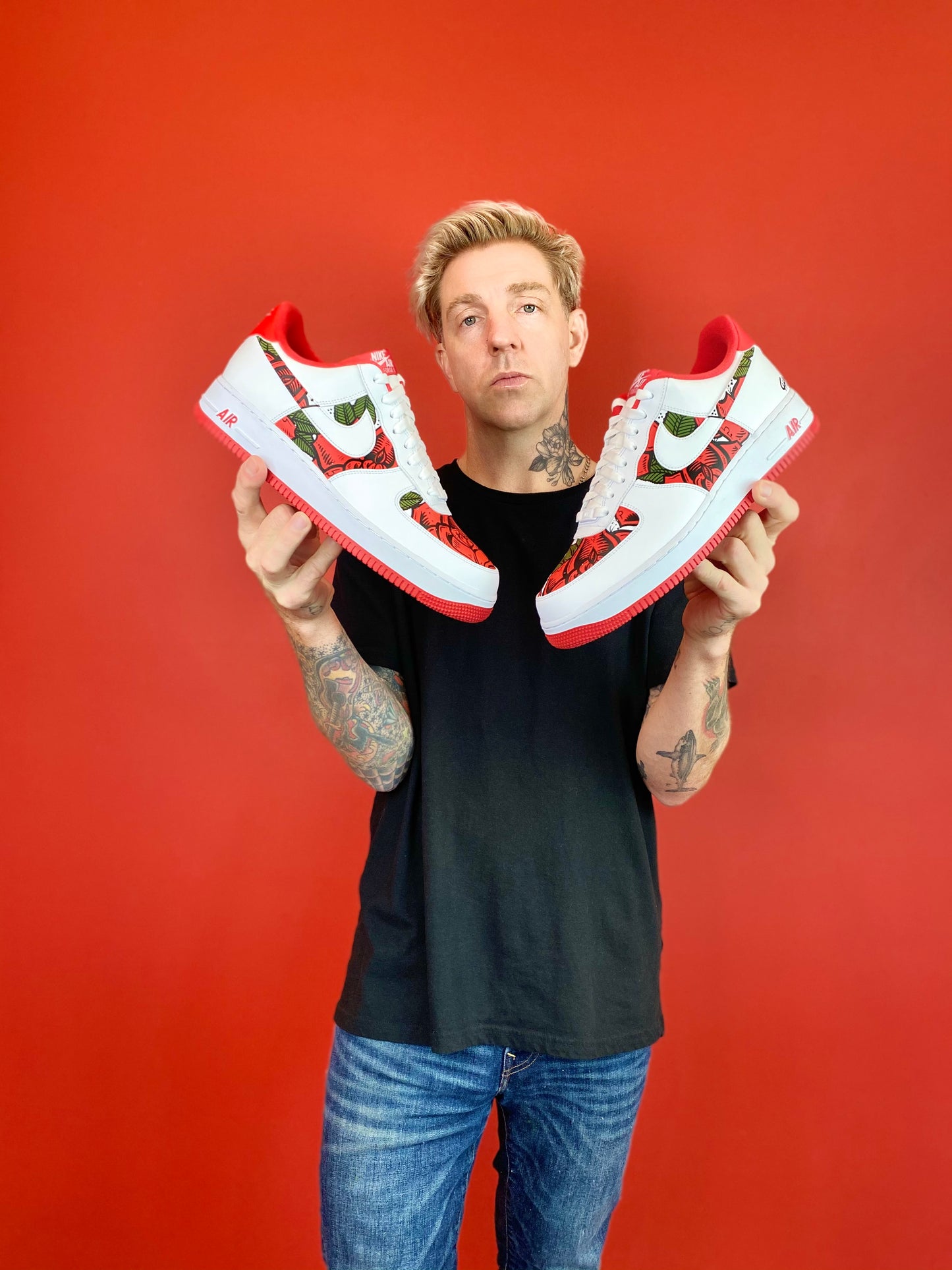 Red Roses Nike AF1