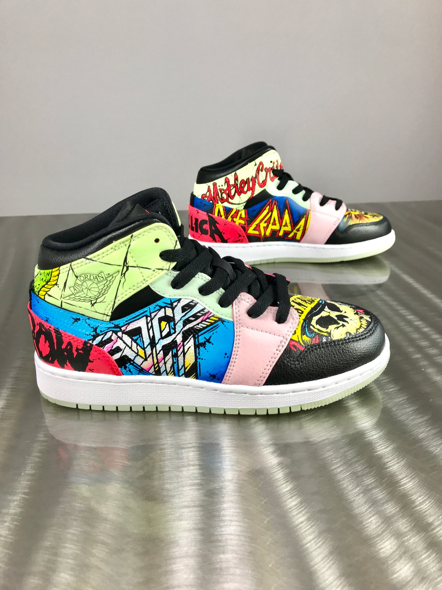 Heavy Metal Rock n Roll Jordan Retro shoes