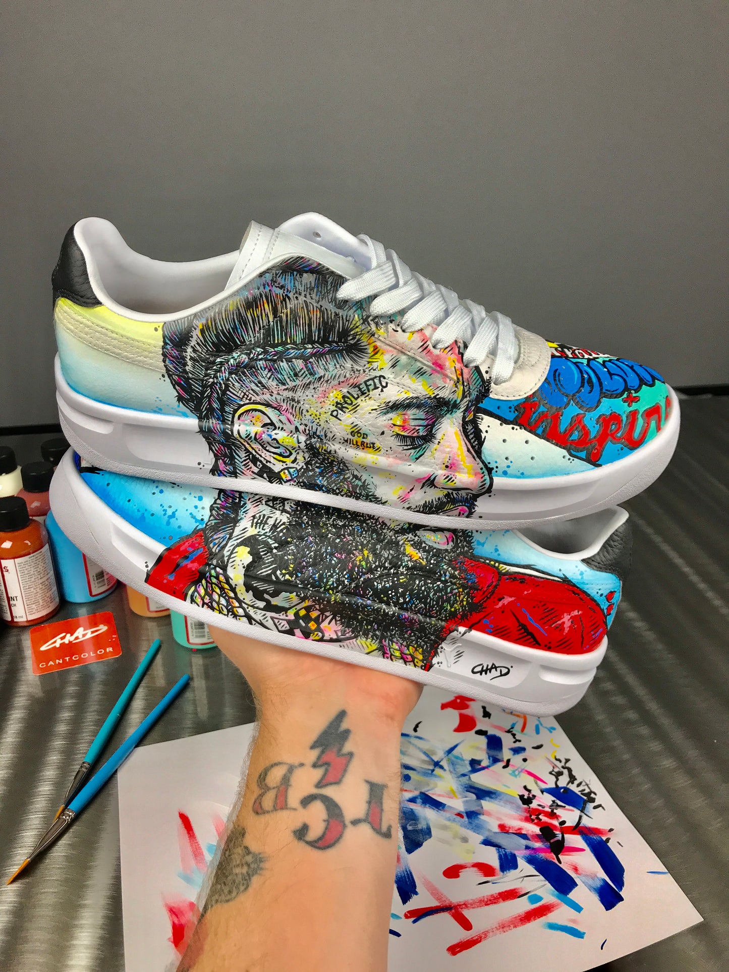 The Marathon Continues Nispey  Hussle Tribute Puma shoes