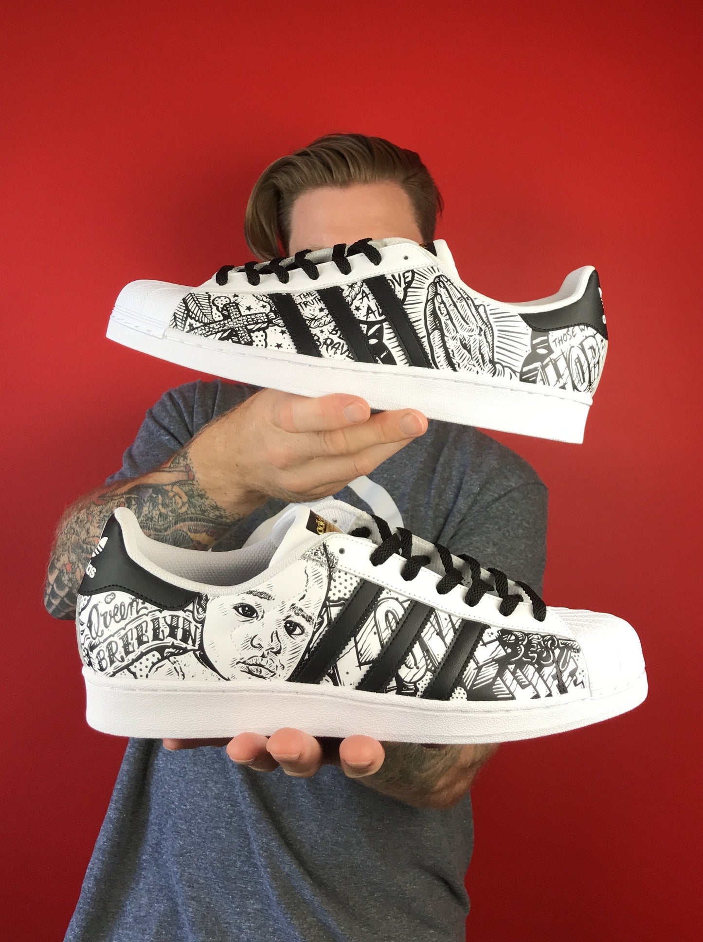 Jalen Ramsey Adidas Superstar shoes