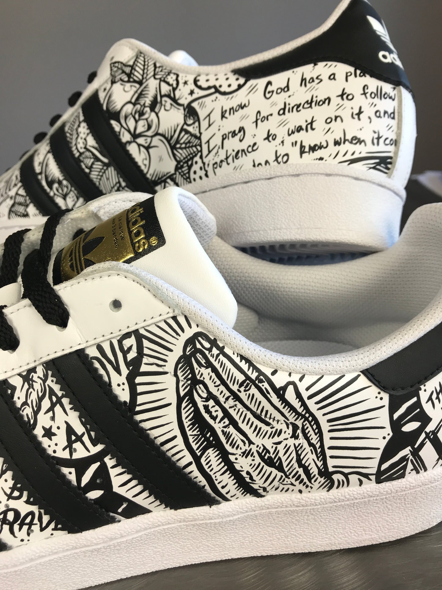 Jalen Ramsey Adidas Superstar shoes