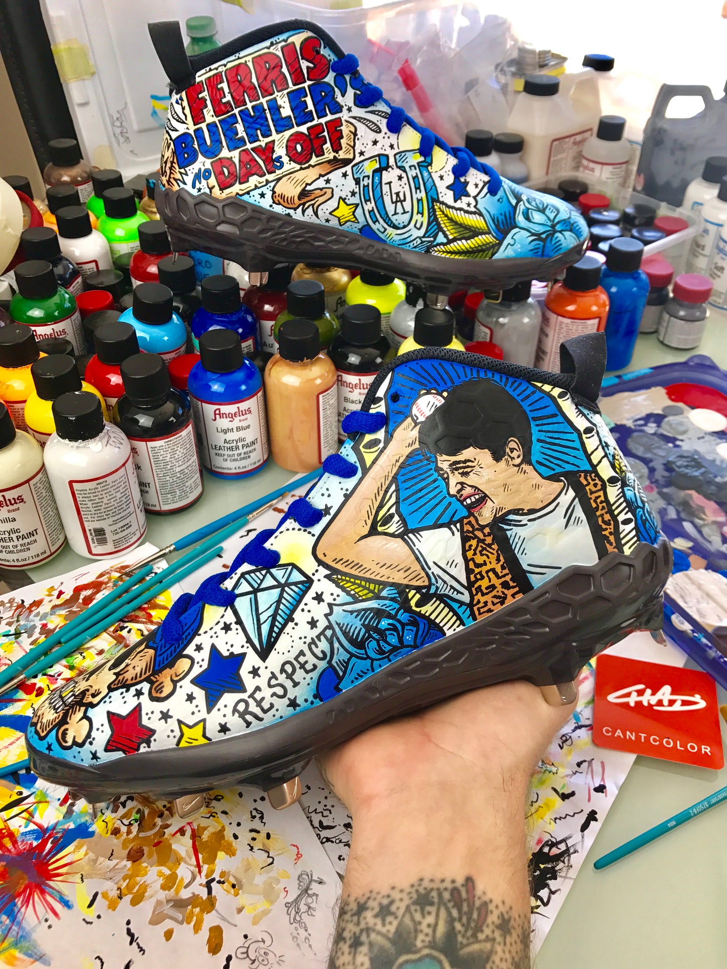 LA Dodgers Walker Buehler's Day Off - Nike Baseball Cleat shoes