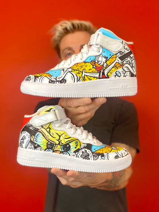 Scrooge McDuck's Money pit Nike AF1 shoes