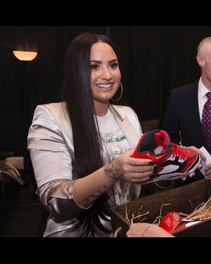 Demi Lovato Tattoo - Nike Jordan retro shoes