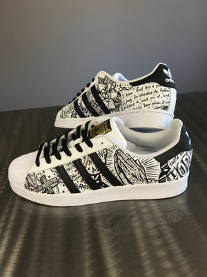 Jalen Ramsey Adidas Superstar shoes – chadcantcolor