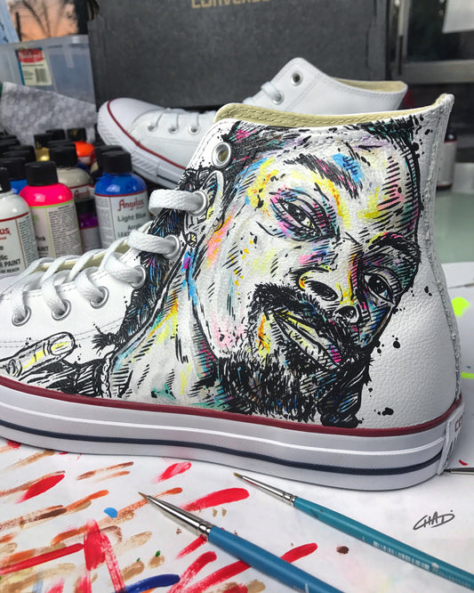 Good Day - Converse Leather Hi Tops shoes