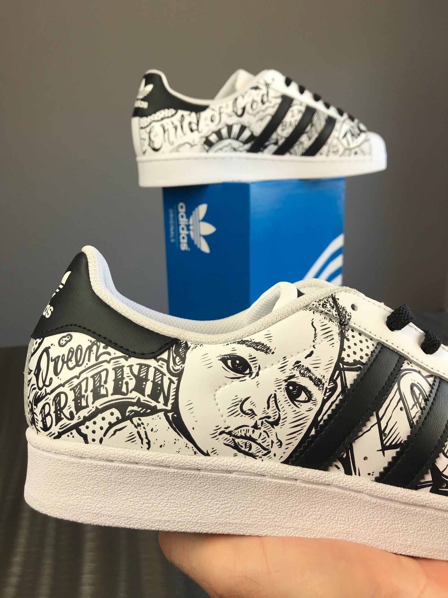 Jalen Ramsey Adidas Superstar shoes