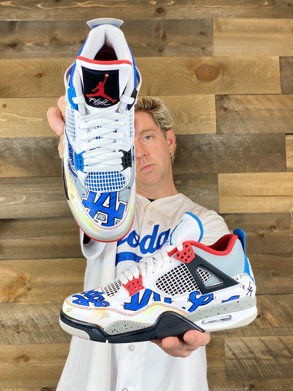 Los Angeles Dodgers Nike Jordan Retro shoes