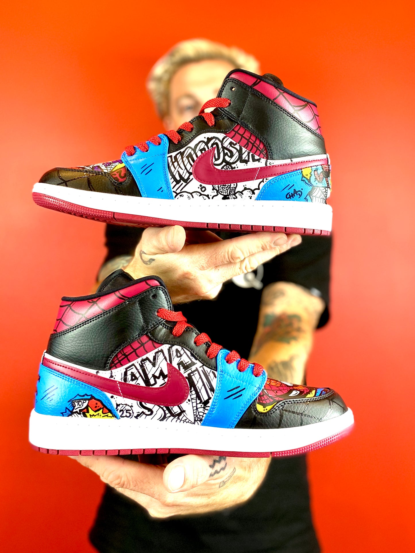 Spider-Man Vintage Nike Jordan retro shoes