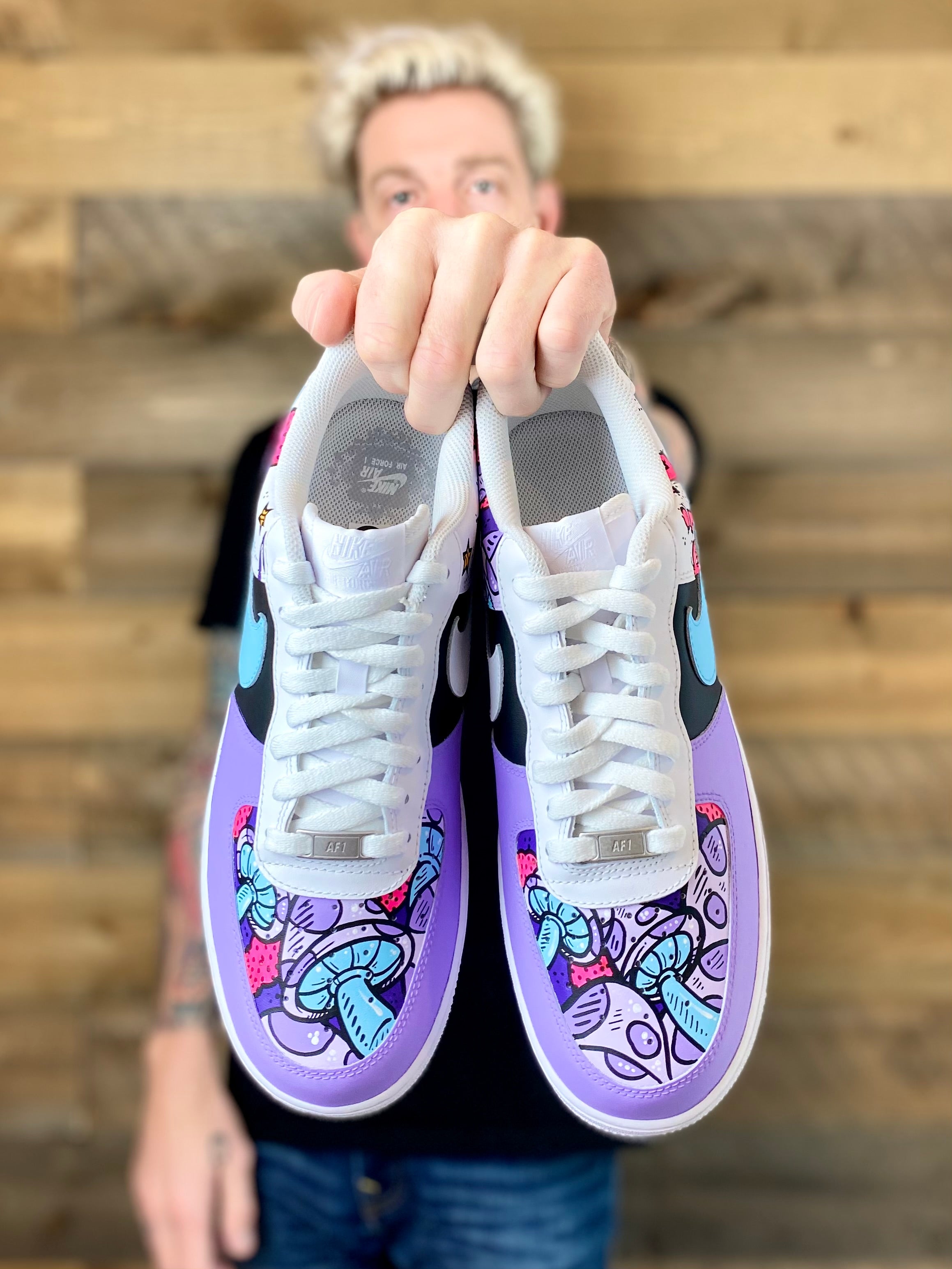 To The Moon - Nike AF1 shoes – chadcantcolor