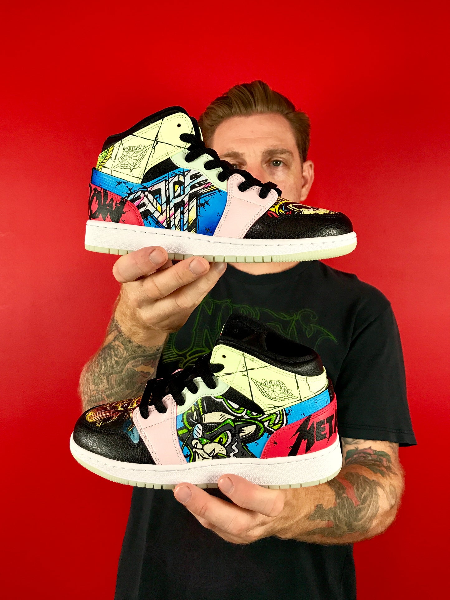 Heavy Metal Rock n Roll Jordan Retro shoes