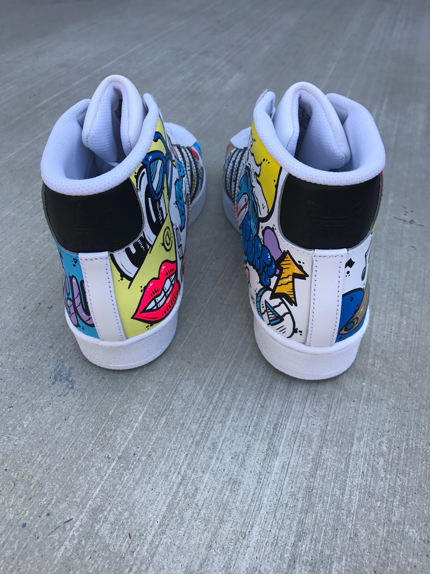 Color Pop - Adidas Pro Model shoes